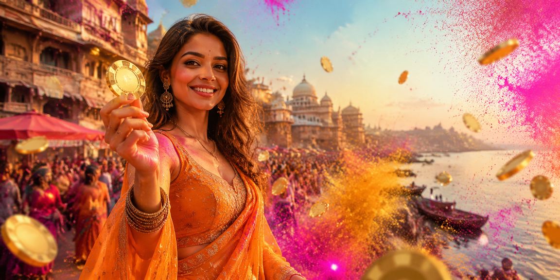 Festive Andar Bahar gaming session with Holi colors