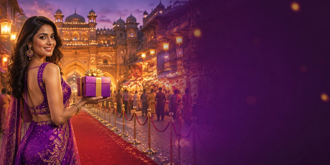 Mobile payment in Bollywood style setting